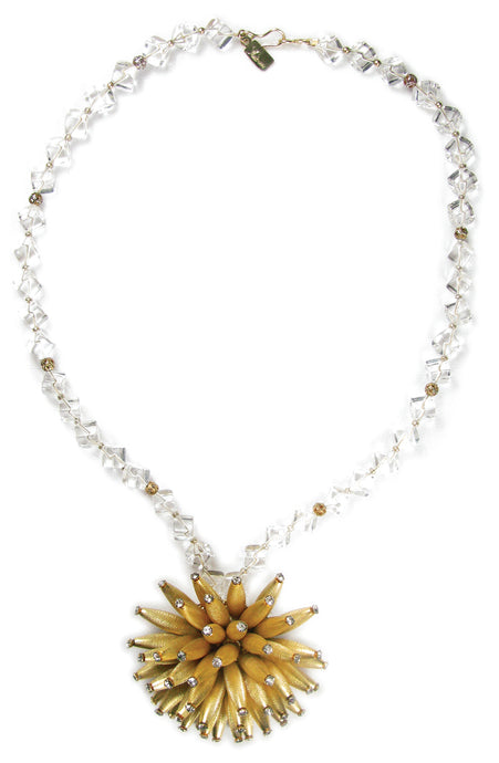 Golden Sea Anemone Quartz Necklace