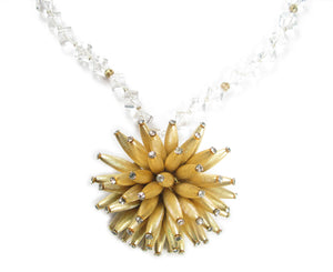 Golden Sea Anemone Quartz Necklace