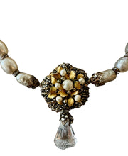 Load image into Gallery viewer, One-Of-A-Kind Vintage Couture Haskell Baroque Pearl Drop Necklace