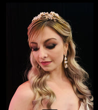 Load image into Gallery viewer, Golden Seed Pearl Tiara