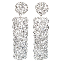 Load image into Gallery viewer, Contemporary Artisté Baguette Collage Diamontage™ 18.58 Carat Earrings
