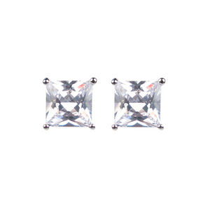 Immaculate Princess Cut Diamontage™ 1.8 Carat Post Earrings