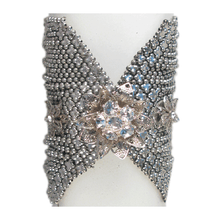 Load image into Gallery viewer, Midnight Menagerie Mesh Cuff Bracelet