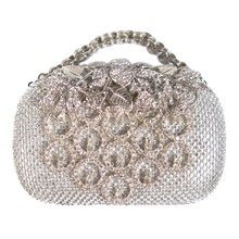 Load image into Gallery viewer, Couture Silver Nouveau Spray Clutch