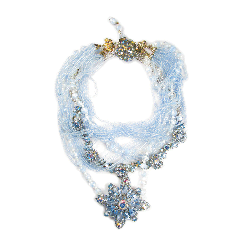 Ornate One-of-A-Kind Schiaparelli Mist Drop Necklace