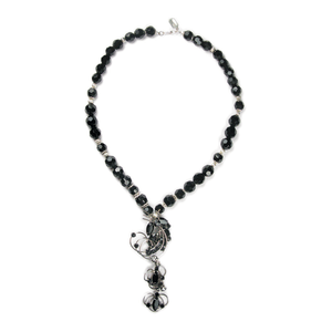 One-Of-A-Kind Estate Noir Cirque Waterfall Necklace