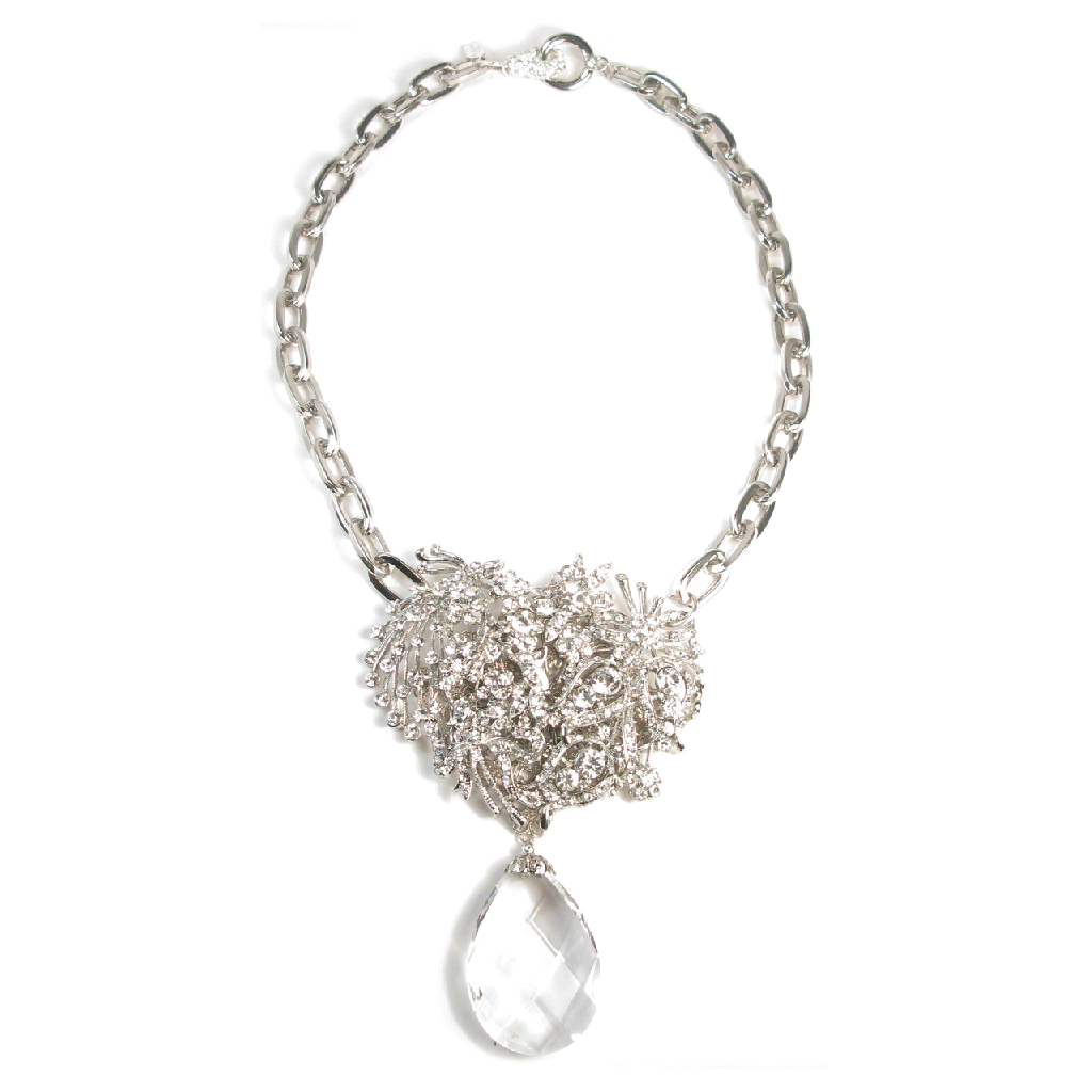 One-Of-A-Kind Bouquet Cluster Drop Necklace
