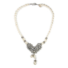 Load image into Gallery viewer, One-Of-A-Kind Noir Pearl Drop Heirloom Necklace