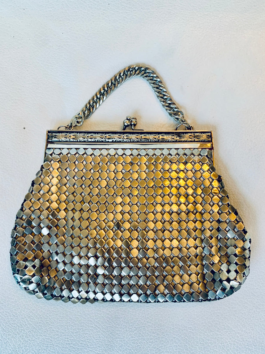 Margaret Rowe Original Vintage Silver Chain Mail Clutch Margaret Rowe Couture