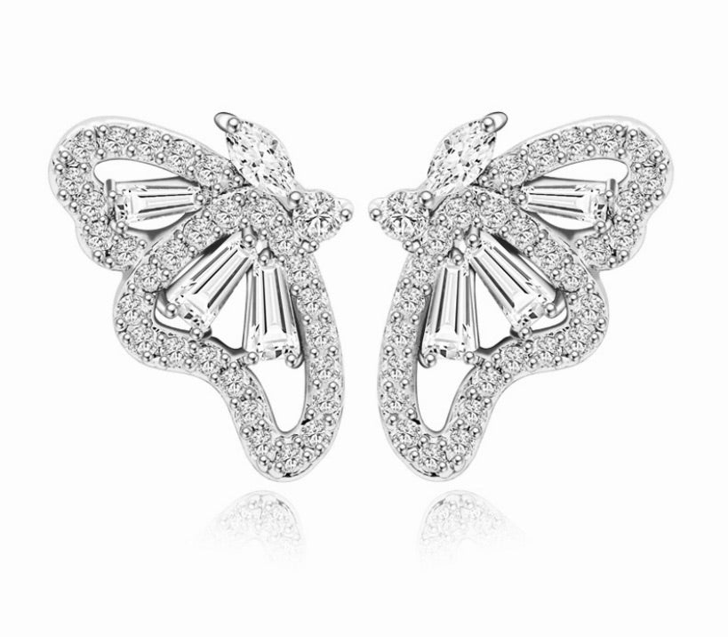 Petite Butterfly Diamontage™ 4 Carat Earrings