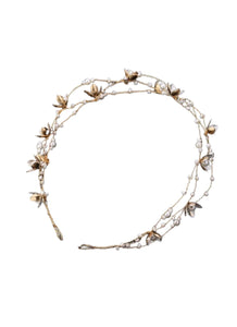 Dainty Golden Pearl Headpiece