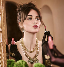 Load image into Gallery viewer, One-Of-A-Kind Vintage Couture Golden Filigree Dream Necklace