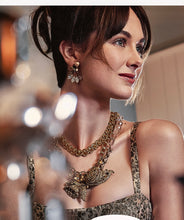 Load image into Gallery viewer, One-Of-A-Kind Vintage Couture Golden Filigree Dream Necklace
