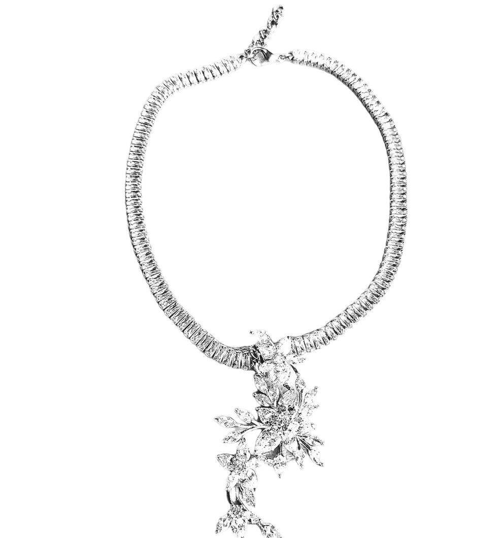 Immaculate Floral Fortuna Diamontage™ 23.4 Carat Necklace