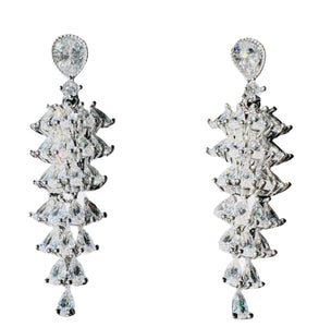 Cascading Baguette Paradise Diamontage™ 7.85 Carat Earrings