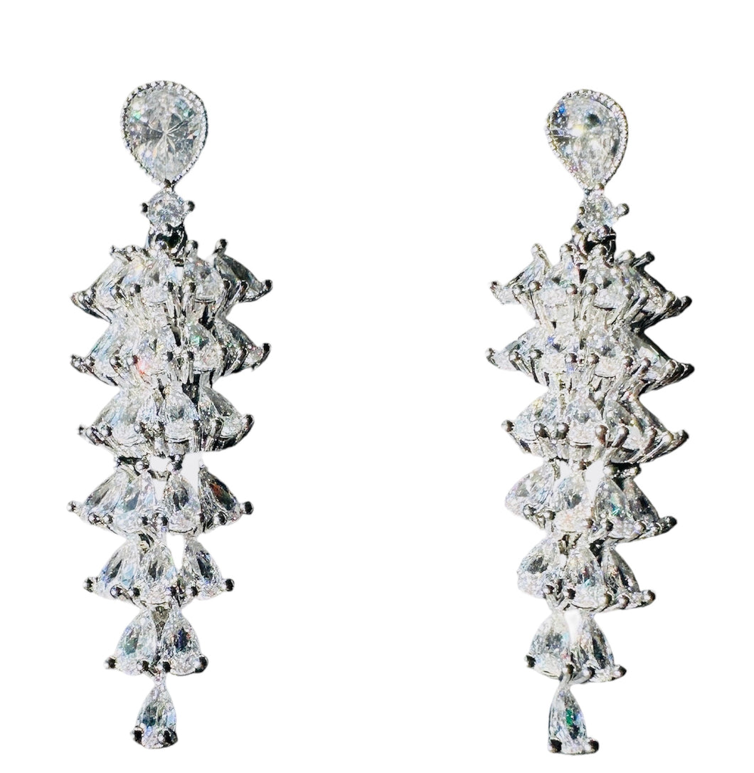 Cascading Baguette Paradise Diamontage™ 7.85 Carat Earrings