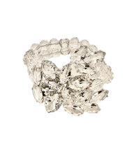 Load image into Gallery viewer, One-Of-A-Kind Vintage Couture Czech Crystal Leaf Bracelet