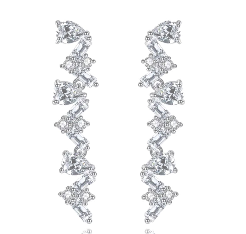 Dripping Infinity Diamontage™ 6.0 Carat Earrings