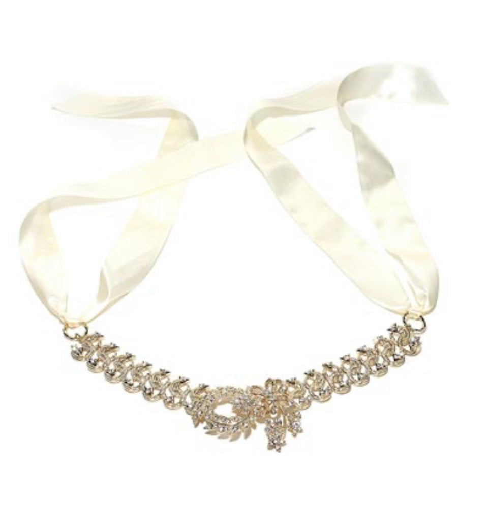 Art Deco Leaf Heirloom Headpiece