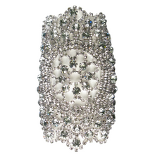 Load image into Gallery viewer, Jeweled Nouveau Bouquet Cuff Bracelet