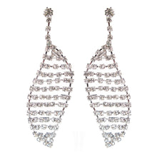 Load image into Gallery viewer, Deco Leaf Czech Crystal Earrings