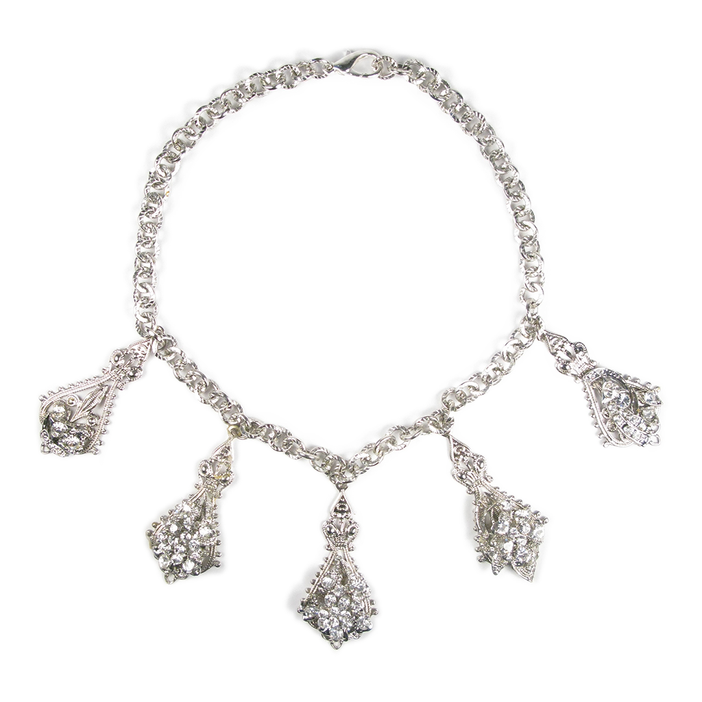 One-Of-A-Kind Nouveau Quintet Necklace