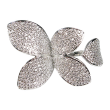 Load image into Gallery viewer, Margaret Rowe Pavé Leaf Diamontage™ 1.2 Carat Ring