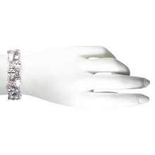Load image into Gallery viewer, Silver Teardrop Diamontage™ 28.6 Carat Bracelet