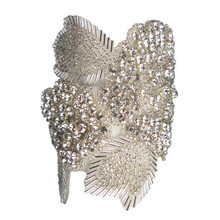 Load image into Gallery viewer, Angel Wing Tapestry Czech Crystal Cuff
