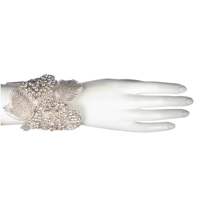 Angel Wing Tapestry Czech Crystal Cuff