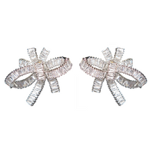 Load image into Gallery viewer, Baguette Bow Serenade Diamontage™ 8.6 Carat Earrings