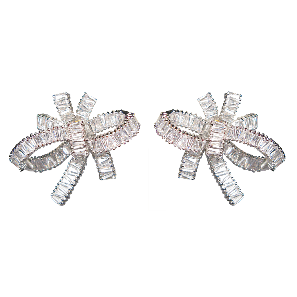 Baguette Bow Serenade Diamontage™ 8.6 Carat Earrings