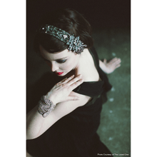Load image into Gallery viewer, One-Of-A-Kind Noir Black Diamond Encrusted Headpiece