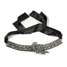 Load image into Gallery viewer, One-Of-A-Kind Noir Black Diamond Encrusted Headpiece