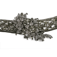 Load image into Gallery viewer, One-Of-A-Kind Noir Black Diamond Encrusted Headpiece