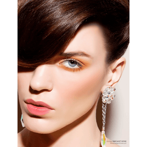 One-Of-A-Kind Convertible Aurora Borealis Cluster Drop Earrings