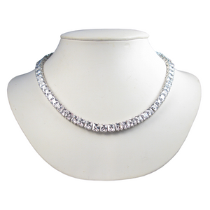 Immaculate Princess Cut Diamontage™ 30.82 Carat Necklace