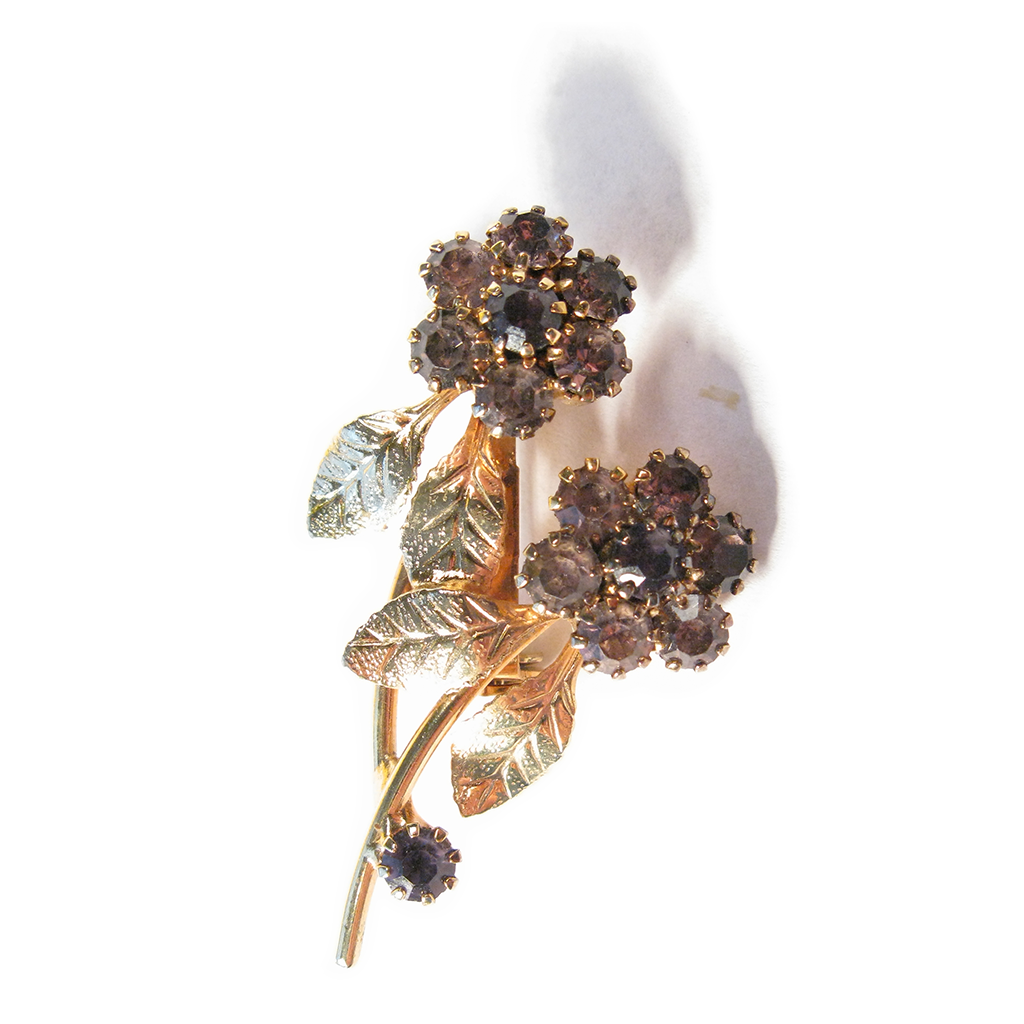 Weeping Violet Boutonniére / Lapel Pin