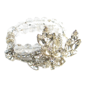 One-Of-A-Kind Vintage Couture Crystal Ice Bracelet