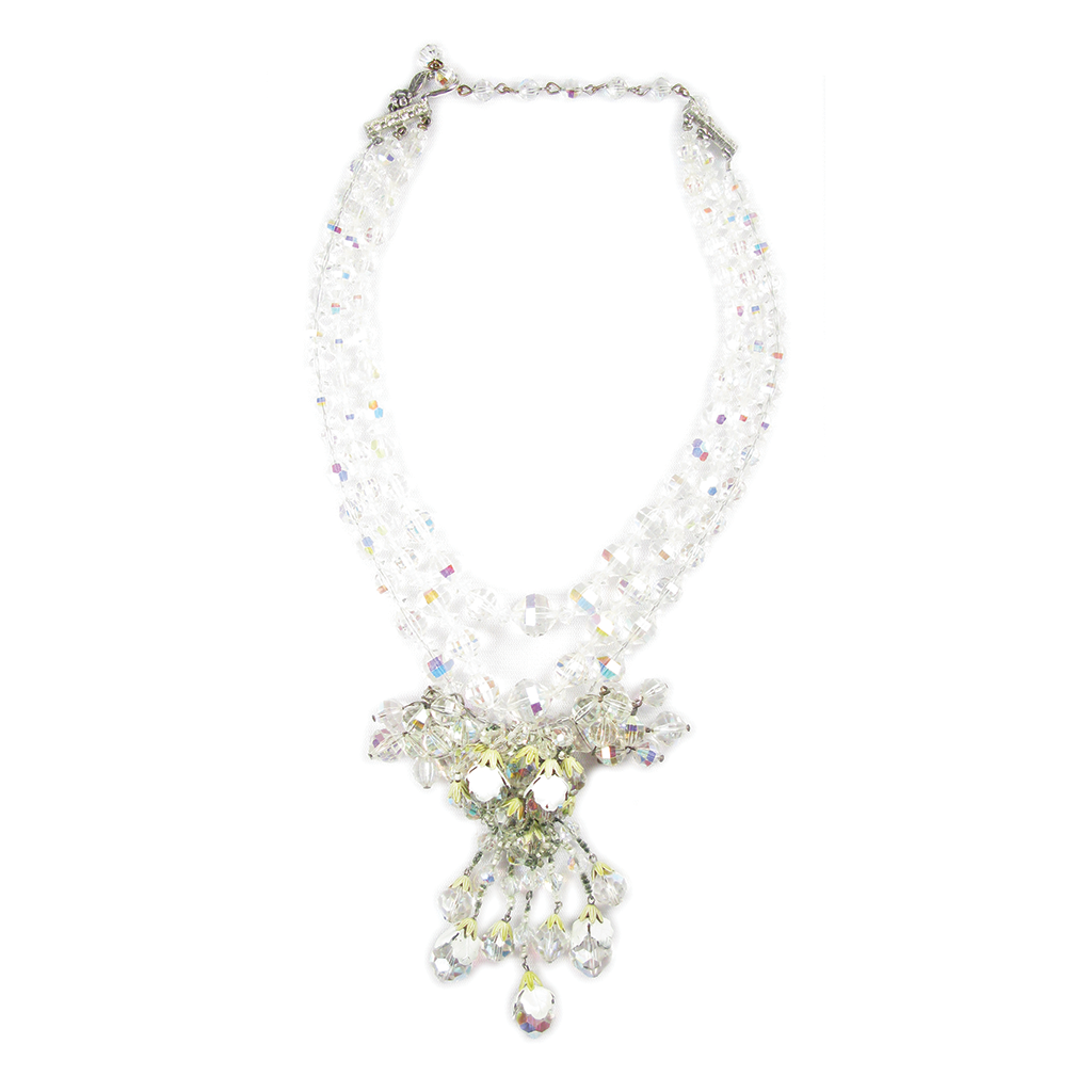 One-Of-A-Kind Estate Vendome Crystal Menagerie Necklace