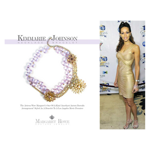One-Of-A-Kind Estate Violet Cluster Necklace