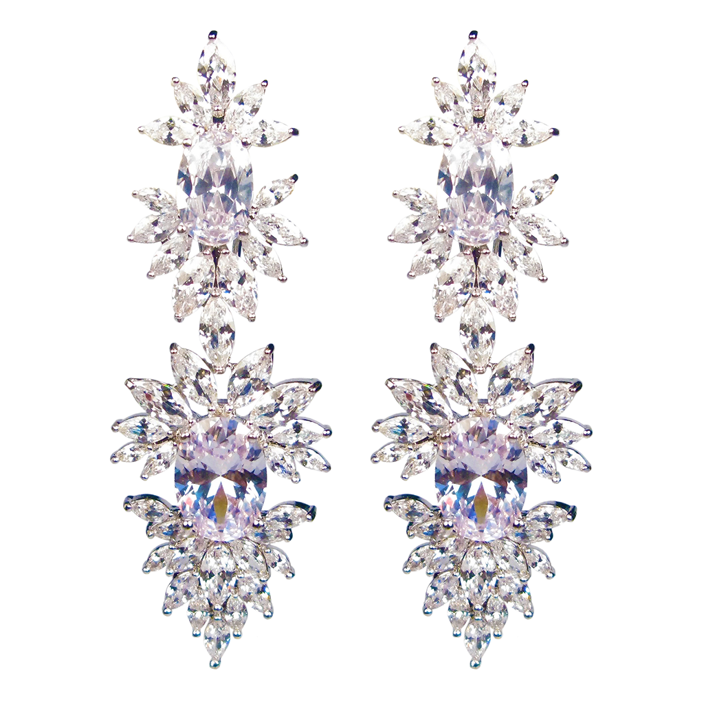 Faceted Perfection Diamontage™ 34.66 Carat Earrings