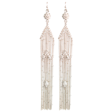 Load image into Gallery viewer, Gatsby Deco Veil Earrings