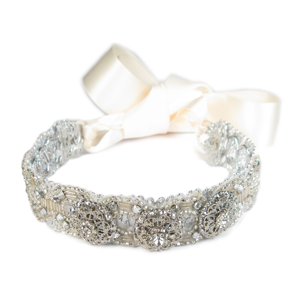 One-Of-A-Kind Jeweled Tapestry Tiara Headpiece
