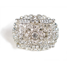 Load image into Gallery viewer, White Hot Spotlight Crystal Ring