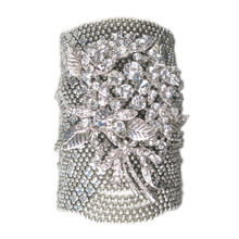 Load image into Gallery viewer, Midnight Menagerie Mesh Cuff Bracelet