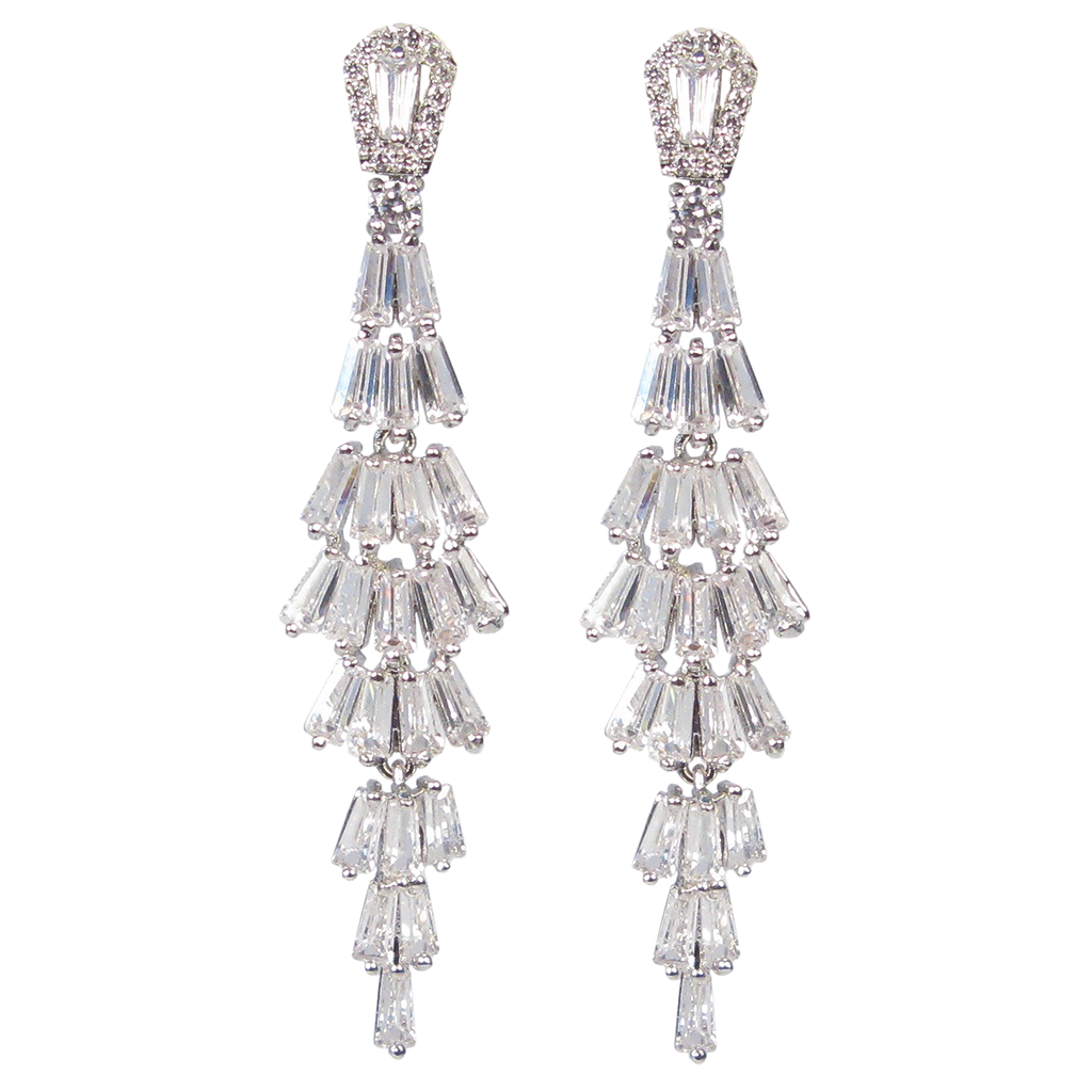 Baguette Waterfall Diamontage™ 7.85 Carat Earrings