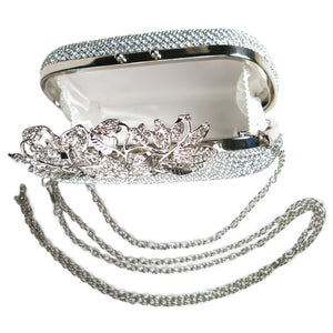 Couture Silver Nouveau Spray Clutch
