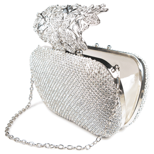 Couture Silver Nouveau Spray Clutch