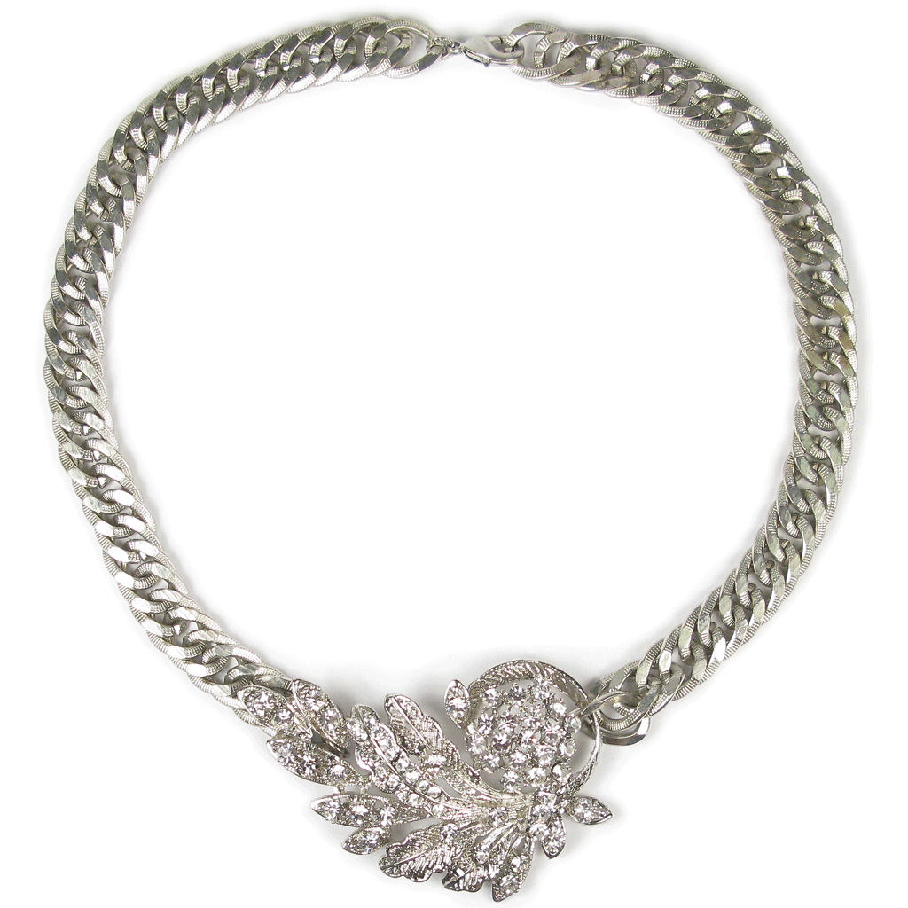 One-Of-A-Kind Nouveau Flourish Necklace